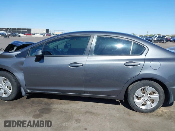 2013 Honda Civic LX with VIN 2HGFB2F59DH300657, listed as a IAAI auction lot 42111248 with Not Provided miles and . Bid and sale history available at DreamBid. Image 14.