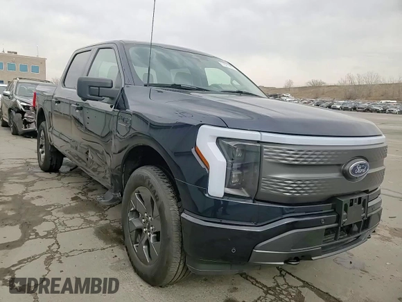 2023 Ford F-150 Lightning Pro with VIN 1FT6W1EV8PWG38071, listed as a Copart auction lot 51091495 with 13,687 mi miles and Salvage title. Bid and sale history available at DreamBid. Image 14.