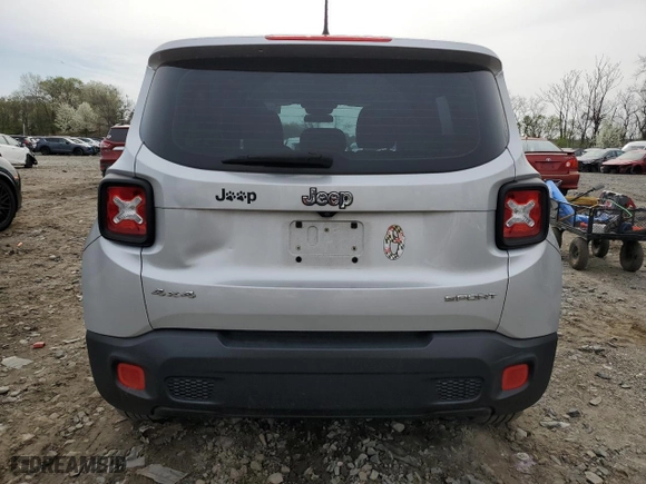 2016 Jeep Renegade Sport with VIN ZACCJBAT9GPD25247, listed as a Copart auction lot 51651665 with 105,881 mi miles and Clean Title. Bid and sale history available at carsss.com. Image 6.