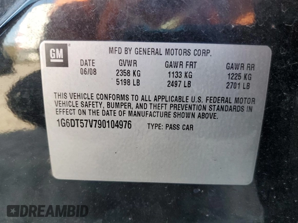 2009 Cadillac CTS AWD w/1SB with VIN 1G6DT57V790104976, listed as a Copart auction lot 76904004 with 144,300 mi miles and Salvage Title. Bid and sale history available at carsss.com. Image 14.
