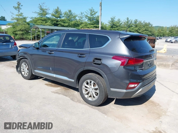 2020 Hyundai Santa Fe SE with VIN 5NMS2CAD1LH229443, listed as a IAAI auction lot 39476214 with 82,140 mi miles. Bid and sale history available at carsss.com. Image 3.