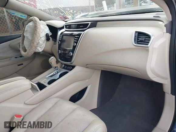 2017 Nissan Murano Platinum z VIN 5N1AZ2MH1HN186471, wystawiony jako IAAI lot #41233284 z przebiegiem 135 135 mil mil oraz . Historia ofert i sprzedaży dostępna na DreamBid. Obrazek 5.