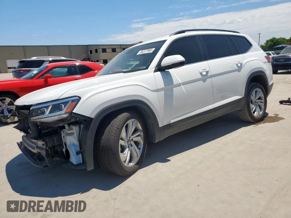 2022 Volkswagen Atlas SE with VIN 1V2WR2CA0NC527217, listed as a Copart auction lot 66227965 with 58,044 mi miles and Salvage title. Bid and sale history available at DreamBid. Image 1.