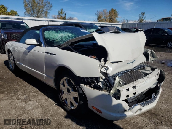 2002 Ford Thunderbird Hardtop Premium with VIN 1FAHP60A22Y129085, listed as a Copart auction lot 76359874 with Not Provided miles and Non Repairable. Bid and sale history available at DreamBid. Image 4.