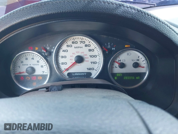 2008 Ford F-150 XLT with VIN 1FTPW14V88FA36942, listed as a IAAI auction lot 42640769 with 283,316 mi miles and . Bid and sale history available at DreamBid. Image 7.