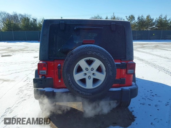 2018 Jeep Wrangler JK Unlimited Sport with VIN 1C4BJWDG9JL874850, listed as a IAAI auction lot 41482613 with 80,669 mi miles. Bid and sale history available at carsss.com. Image 16.