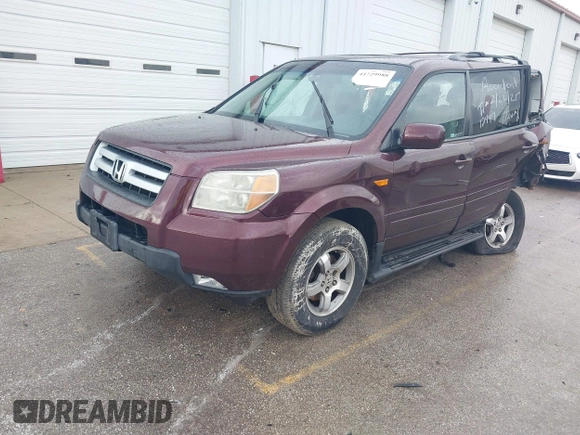 2007 Honda Pilot EX-L with VIN 2HKYF18547H533084, listed as a IAAI auction lot 41729988 with 199,886 mi miles and . Bid and sale history available at DreamBid. Image 2.