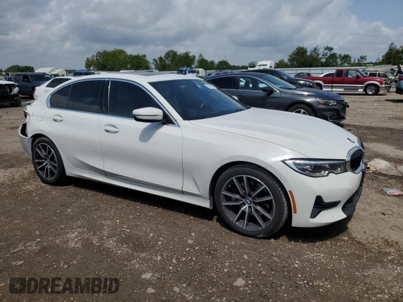 2020 BMW 3 Series 330i with VIN 3MW5R1J08L8B43219, listed as a Copart auction lot 53670875 with Not Provided miles and Salvage Title. Bid and sale history available at carsss.com. Image 4.