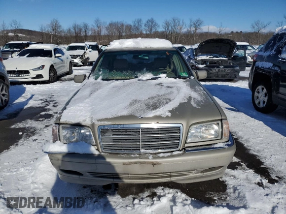 1998 Mercedes-Benz C 230/260/280/320 with VIN WDBHA23G7WA615277, listed as a Copart auction lot 89333605 with 244,975 mi miles and Salvage Title. Bid and sale history available at carsss.com. Image 5.