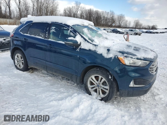 2020 Ford Edge SEL with VIN 2FMPK4J91LBB43258, listed as a Copart auction lot 44670525 with 29,417 mi miles and Salvage Title. Bid and sale history available at carsss.com. Image 4.