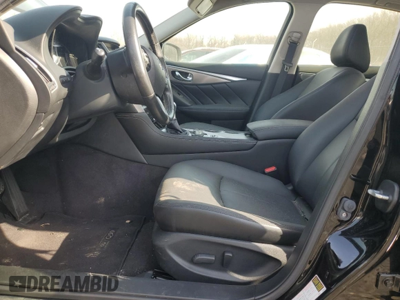 2015 Infiniti Q50 Premium with VIN JN1BV7AP0FM356550, listed as a Copart auction lot 45725045 with 27,725 mi miles and Salvage Title. Bid and sale history available at carsss.com. Image 7.