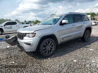 2016 Jeep Grand Cherokee Limited 75th Anniversary with VIN 1C4RJEBG5GC369618, listed as a Copart auction lot 60269055 with 83,494 mi miles and Salvage title. Bid and sale history available at DreamBid. Image 1.