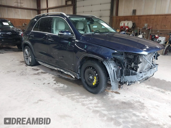 2022 Mercedes-Benz GLE 350 with VIN 4JGFB4KB3NA786559, listed as a IAAI auction lot 42132892 with 22,338 mi miles and . Bid and sale history available at DreamBid. Image 1.