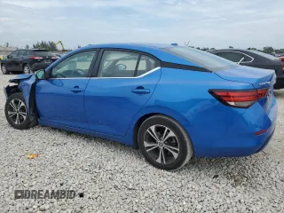 2022 Nissan Sentra SV with VIN 3N1AB8CV7NY253708, listed as a Copart auction lot 50568645 with 48,567 mi miles and Non Repairable. Bid and sale history available at carsss.com. Image 2.