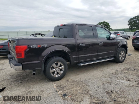 2018 Ford F-150 XL with VIN 1FTEW1EP2JFA90380, listed as a Copart auction lot 60555185 with 141,192 mi miles and Clean title. Bid and sale history available at DreamBid. Image 3.