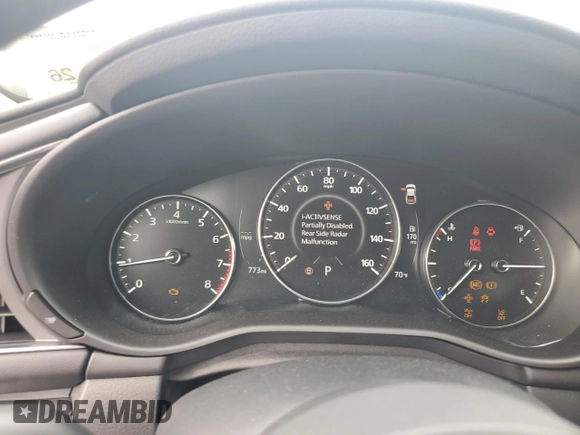 2025 Mazda 3 S Select Sport with VIN 3MZBPABM5SM458480, listed as a Copart auction lot 46854855 with 773 mi miles and Salvage Title. Bid and sale history available at DreamBid. Image 9.