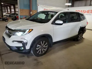 2019 Honda Pilot EX-L with VIN 5FNYF6H51KB050107, listed as a Copart auction lot 60827355 with 71,958 mi miles and Salvage title. Bid and sale history available at DreamBid. Image 1.