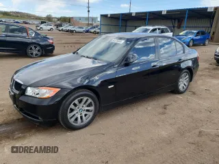 2007 BMW 3 Series 328i with VIN WBAVA33517KX74605, listed as a Copart auction lot 54376065 with 128,773 mi miles and Salvage Title. Bid and sale history available at DreamBid. Image 1.