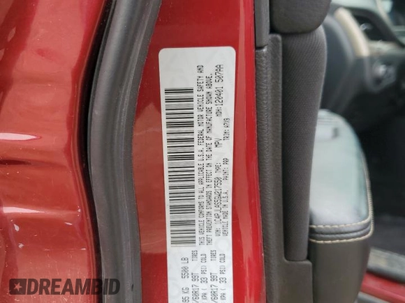 2016 Jeep Cherokee Sport with VIN 1C4PJLAS5GW217550, listed as a Copart auction lot 59204825 with 127,959 mi miles and Salvage title. Bid and sale history available at DreamBid. Image 13.