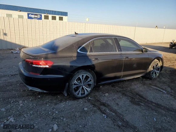 2020 Volkswagen Passat 2.0T SEL with VIN 1VWCA7A30LC019398, listed as a Copart auction lot 43350555 with 139,382 mi miles and Salvage Title. Bid and sale history available at carsss.com. Image 3.