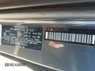 2024 Kia Forte GT-Line with VIN 3KPF54AD9RE786311, listed as a Copart auction lot 52313815 with 14,689 mi miles and Salvage Title. Bid and sale history available at carsss.com. Image 13.