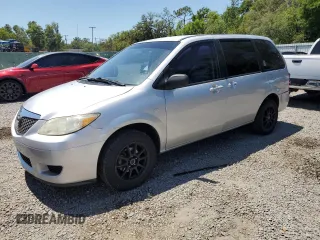 2005 Mazda MPV LX with VIN JM3LW28AX50550048, listed as a Copart auction lot 52915715 with 111,282 mi miles and Salvage Title. Bid and sale history available at carsss.com. Image 1.
