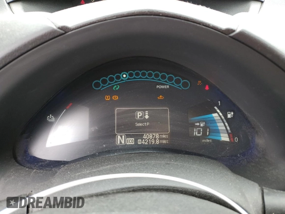 2017 Nissan LEAF SL with VIN 1N4BZ0CP8HC311120, listed as a Copart auction lot 52154223 with 40,878 mi miles. Bid and sale history available at carsss.com. Image 9.
