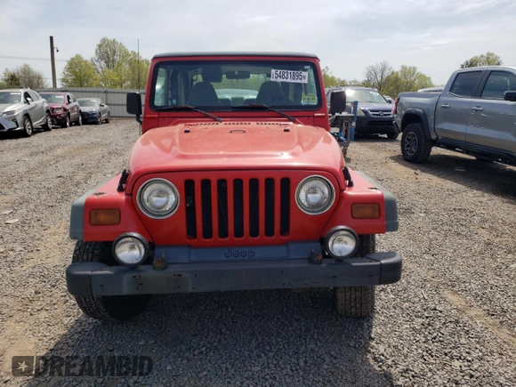 1997 Jeep Wrangler Sport with VIN 1J4FY19S2VP477079, listed as a Copart auction lot 54831895 with 254,358 mi miles and Clean Title. Bid and sale history available at carsss.com. Image 5.