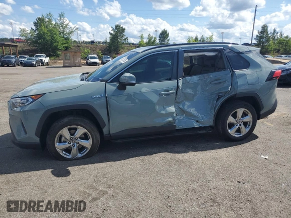 2021 Toyota RAV4 Hybrid LE with VIN 4T3B6RFVXMU055068, listed as a Copart auction lot 56575935 with 41,058 mi miles and Salvage title. Bid and sale history available at DreamBid. Image 1.