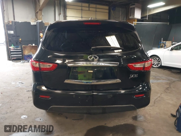 2013 Infiniti JX35 with VIN 5N1AL0MMXDC313050, listed as a IAAI auction lot 41695601 with 90,275 mi miles. Bid and sale history available at carsss.com. Image 17.