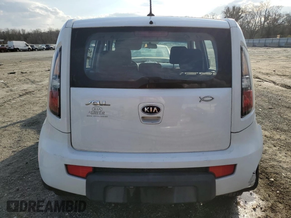 2011 Kia Soul with VIN KNDJT2A11B7306522, listed as a Copart auction lot 44586125 with 190,283 mi miles and Salvage Title. Bid and sale history available at carsss.com. Image 6.
