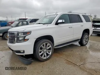 2015 Chevrolet Tahoe LTZ with VIN 1GNSCCKC9FR655245, listed as a Copart auction lot 55321355 with 201,150 mi miles and Salvage title. Bid and sale history available at DreamBid. Image 1.