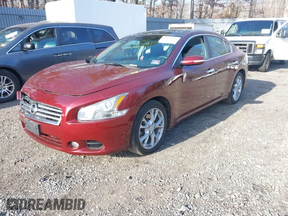 2012 Nissan Maxima SV with VIN 1N4AA5AP6CC850279, listed as a IAAI auction lot 41698059 with 111,682 mi miles and . Bid and sale history available at DreamBid. Image 2.