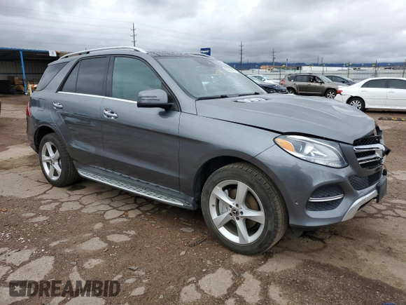 2018 Mercedes-Benz GLE 350 with VIN 4JGDA5HB8JB107428, listed as a Copart auction lot 55230145 with 110,000 mi miles and Salvage title. Bid and sale history available at DreamBid. Image 4.