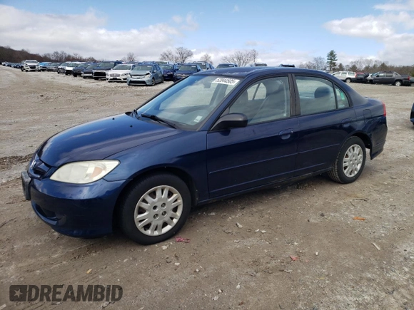 2004 Honda Civic LX with VIN 2HGES16544H587640, listed as a Copart auction lot 52044505 with 246,697 mi miles and Clean Title. Bid and sale history available at DreamBid. Image 1.