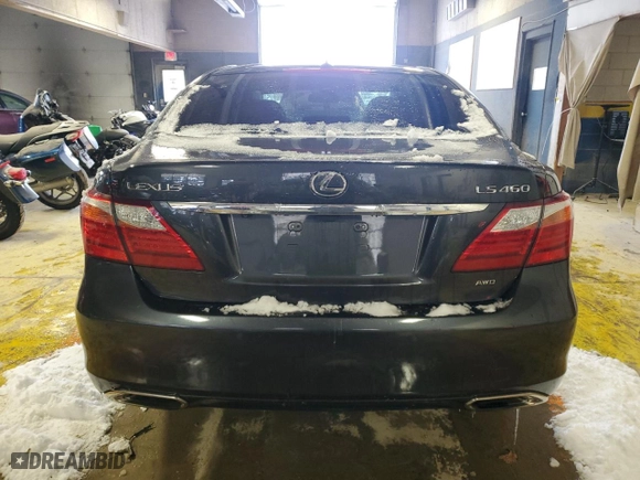 2010 Lexus LS 460 with VIN JTHCL5EF9A5007109, listed as a Copart auction lot 41381185 with 192,408 mi miles and Salvage Title. Bid and sale history available at carsss.com. Image 6.
