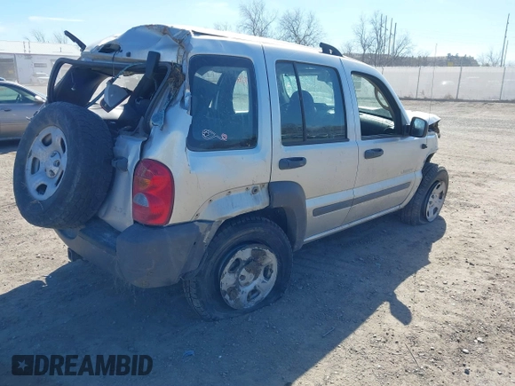 2004 Jeep Liberty Sport with VIN 1J4GL48K84W145318, listed as a IAAI auction lot 41885018 with 174,041 mi miles. Bid and sale history available at carsss.com. Image 4.