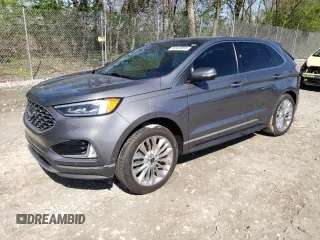 2021 Ford Edge Titanium z VIN 2FMPK3K98MBA45354, wystawiony jako Copart lot #53943855 z przebiegiem 56 646 mil mil oraz Szkoda całkowita • Salvage title. Historia ofert i sprzedaży dostępna na DreamBid. Obrazek 1.