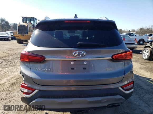 2019 Hyundai Santa Fe Limited with VIN 5NMS53ADXKH007943, listed as a Copart auction lot 43083635 with 81,916 mi miles and Salvage Title. Bid and sale history available at carsss.com. Image 6.
