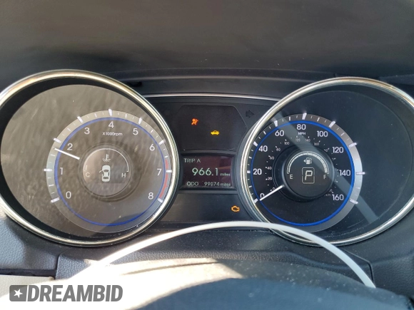 2011 Hyundai Sonata SE with VIN 5NPEC4ACXBH256990, listed as a Copart auction lot 49711785 with 99,074 mi miles and Salvage Title. Bid and sale history available at carsss.com. Image 9.