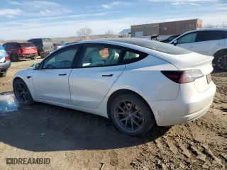 2021 Tesla Model 3 Long Range with VIN 5YJ3E1EB4MF849456, listed as a Copart auction lot 45899225 with 0 mi miles and Salvage Title. Bid and sale history available at carsss.com. Image 2.