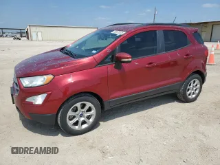 2019 Ford EcoSport SE z VIN MAJ3S2GE4KC302791, wystawiony jako Copart lot #53673525 z przebiegiem 54 600 mil mil oraz Tytuł czysty. Historia ofert i sprzedaży dostępna na DreamBid. Obrazek 1.