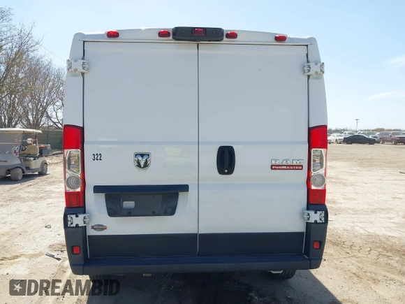 2019 Ram ProMaster Cargo with VIN 3C6TRVNGXKE555139, listed as a IAAI auction lot 41740544 with 215,011 mi miles and . Bid and sale history available at DreamBid. Image 15.