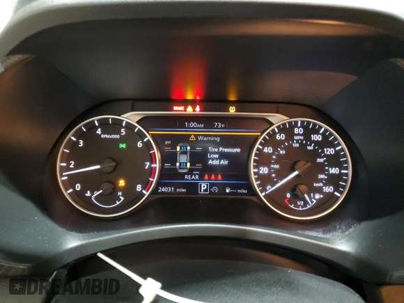 2024 Nissan Sentra SV with VIN 3N1AB8CV4RY251873, listed as a Copart auction lot 61502575 with 24,031 mi miles and Clean title. Bid and sale history available at DreamBid. Image 9.