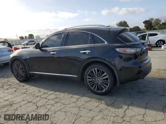 2017 Infiniti QX70 z VIN JN8CS1MW7HM411691, wystawiony jako Copart lot #54204065 z przebiegiem 105 885 mil mil oraz Szkoda całkowita • Salvage title. Historia ofert i sprzedaży dostępna na DreamBid. Obrazek 2.