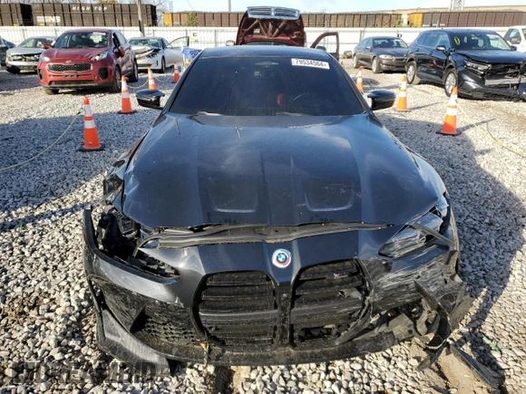 2023 BMW M4 Competition xDrive with VIN WBS43AZ0XPCM20531, listed as a Copart auction lot 79534564 with 30,508 mi miles and Salvage Title. Bid and sale history available at carsss.com. Image 5.