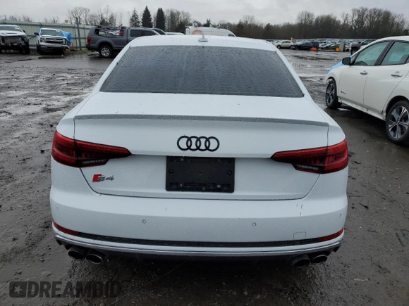 2018 Audi S4 Premium Plus with VIN WAUB4AF49JA002402, listed as a Copart auction lot 42456084 with 80,779 mi miles. Bid and sale history available at carsss.com. Image 6.