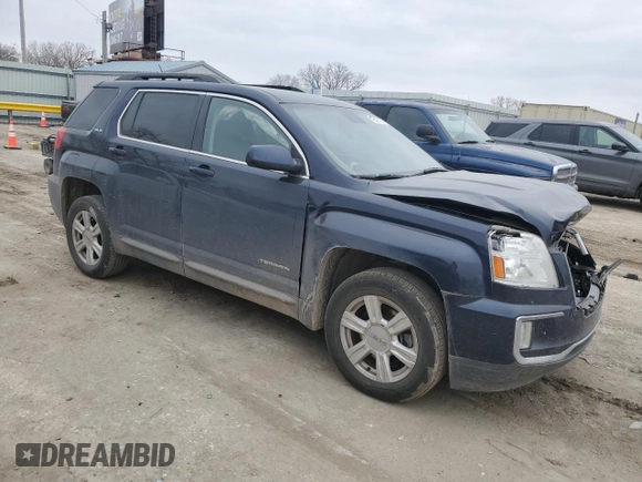 2016 GMC Terrain SLE with VIN 2GKALNEK6G6314826, listed as a Copart auction lot 47318165 with 124,745 mi miles and Salvage Title. Bid and sale history available at carsss.com. Image 4.