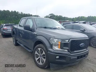 2019 Ford F-150 XL with VIN 1FTEW1CP8KFB58766, listed as a IAAI auction lot 42106373 with 65,743 mi miles and . Bid and sale history available at DreamBid. Image 1.
