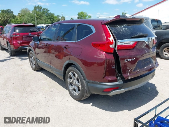 2019 Honda CR-V EX-L with VIN 7FARW1H85KE001692, listed as a IAAI auction lot 42039524 with 58,850 mi miles. Bid and sale history available at carsss.com. Image 3.